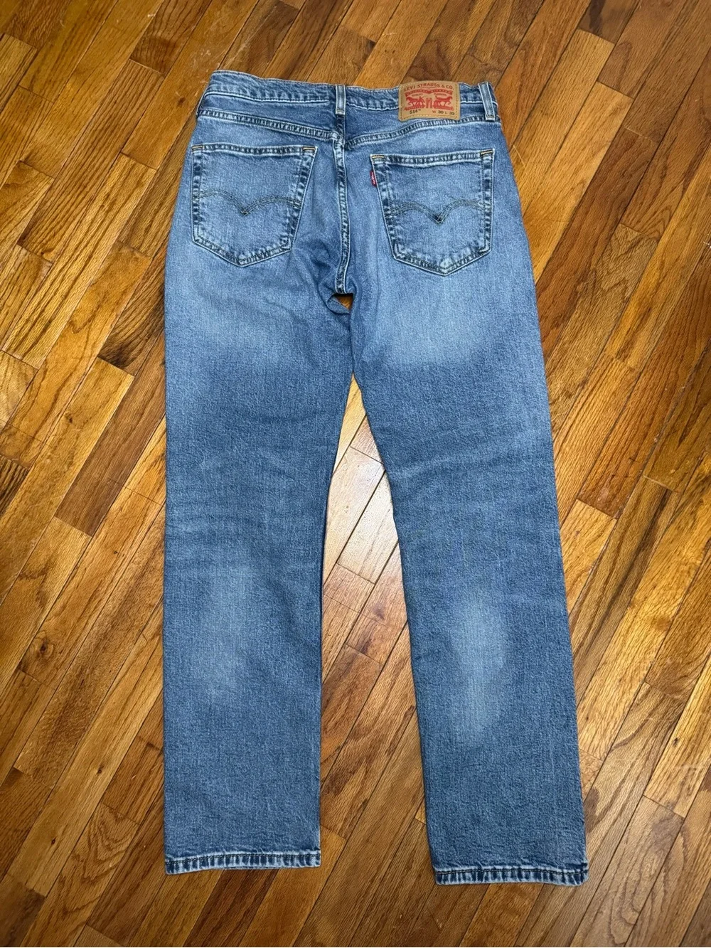 Levi's Light Blue Straight Leg Jeans - 514 Style, 30x32